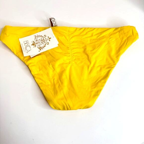 BECCA Women's Small Hipster Bikini Bottom, Banana, Cheeky Coverage, Swimwear 48 - Picture 4 of 9